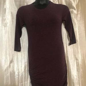 Lululemon Size 8 tunic 3/4 sleeve maroon stretch